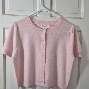 Jessica Simpson Light Pink Knit Cardigan